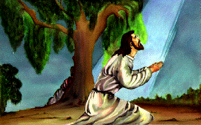 Jezus bid in het Hof van Gethsemane